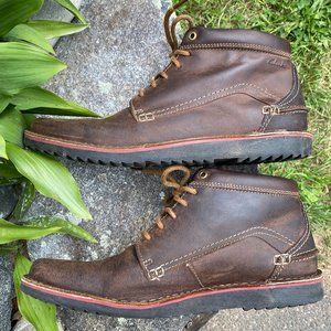 Clarks Remsen Hi Boots In Brown Leather, Men's 11